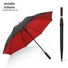 Guarda-chuva de golfe automático de 8 varetas com cabo de madeira, cabo longo, haste reta, guarda-chuva duplo para sol, presente de negócios para homens, guarda-chuva de publicidade, atacado