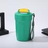 Caneca de Café Octogonal de Aço Inoxidável 316 de Alto Valor Estético, Copo Térmico Simples e Conveniente, Copo Portátil para Casais com Alça, Copo de Refrigerante
