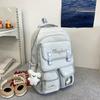 Mochila Escolar Fofa de Grande Capacidade para Alunos do Ensino Fundamental II e Médio, Mochila Casual Versátil, Bolsa Doce para o Dia a Dia, Bolsa para Aulas de Reforço