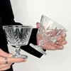 Taza Creativa de Vidrio Estilo Europeo para Batidos, Vaso para Jugos Casero, Bol para Pudín, Bol para Postres, Taza de Ensalada de Frutas y Helados para Restaurante