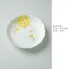 Alfombrilla de Cerámica Pintada a Mano para Tetera con Diseños de Osmanthus y Koi, Bandeja Seca para Té Hecha a Mano con Forma de Flor, Bol Doméstico con Tapa, Alfombrilla Aislante para Calor de Tetera, Juego de Té