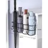 Paragüero redondo para entrada, cesta de almacenamiento para el hogar, cubo de sombrillas comercial para hotel, estante de hierro forjado con drenaje de agua para colgar y almacenar paraguas