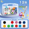Marcador de Acrílico Genuino con Punta Suave Impermeable y Resistente al Agua Pila de Papel Marcador de Colores Apilable para Niños y Estudiantes Arte Marcador de Colores Lavable