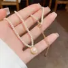 Colar de Pérolas Doce Elegante Francês para Mulheres 2026 Novo Estilo Moda Personalizada Versátil Corrente para Clavícula Colar de Luxo Acessível High-End