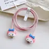 Cubierta Protectora para Cable de Datos para Cargador Apple de 20W, Dibujos Animados, a Prueba de Roturas para Cable de Carga de Teléfono Móvil