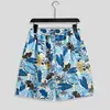 Calças de praia folgadas de tamanho grande da moda para viagem na Tailândia, masculinas, secagem rápida, casuais de cinco pontos, calças grandes, shorts de férias na ilha de Sanya