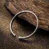 Pulsera Vintage de Estilo Étnico Amor Entrelazado Aleación Apertura Moda Combinable Temperamento Hecha a Mano Torcida Tejida Pulsera de Pareja