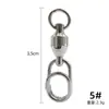 Girota de alta velocidad con pasador ovalado de acero inoxidable para pesca en el mar, señuelo de plato de hierro, conector de ocho anillos, accesorios para equipo de pesca