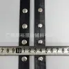 Correa de cincha con remache redondo de doble cara, ojales de cuero PU, correa perforada, bolso de hombro, cinturón, accesorios de decoración para ropa hecha a mano, DIY