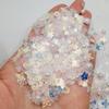 Mezcla Dorada Lentejuela Perla Estrellas Trébol de Cuatro Hojas Slime DIY Pegamento de Gota Relleno de Barro Cristal Parche para Arte de Uñas