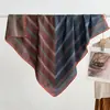90 Nuevo Estilo Exótico Azul Otoño/Invierno Versátil Bufanda Exterior de Terciopelo para Mujer, Bufanda Cálida, Pañuelo para el Cuello, Bufanda Cuadrada Grande