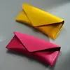 Nueva Hebilla Magnética Triangular Color Dopamina Gafas de Sol Anti-Presión Estuche de Cuero para Gafas Estuche para Lentes Ópticos Se Puede Imprimir Logo
