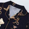 Conjunto de Pijama Cardigan de Seda Leite Cruzado Europeu e Americano para Mulheres, Shorts de Manga Curta, Conjunto Casual Respirável para Casa, Atacado de Fabricante