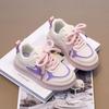 Tênis de skate infantil versátil moda 2024 verão novo meninas coreanas com velcro sapatos casuais sapatos infantis da moda para meninos