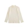 Suéter de Color Sólido de Cuello Alto Medio para Niña Wuri Boo Ajustado Invierno Nuevo Para Niños Versátil Cálido Casual