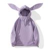 Traje de esquí impermeable de invierno con orejas de conejo para hombre y mujer, chaqueta jacket exterior de terciopelo de zorro plateado, integrado, talla grande