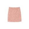 [Shengdu] 26 Otoño Nuevo Estilo Urbano Francés Chaqueta de Traje de Tweed de Lana Roja Estilo Chanel y Falda para Mujer