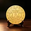 Escultura em Relevo de Latão de Oficial Celestial Concedendo Bênçãos, Decoração de Mesa de Escritório, Entrada da Sala de Estar, Presente de Inauguração