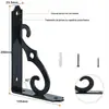 Estoque de fábrica espesso parede pesada pendurado ângulo reto laminado suporte de prateleira fixa 90 graus rack tripé