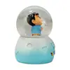 Bola de Cristal Personalizada Dibujo Animado Estatua de Xiaoxin Artesanía de Resina Adornos Anime Xiaobai Decoración de Regalo Adornos de Escritorio