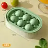 Nueva Bandeja de Hielo Esférica para el Hogar con Tapa, Fácil de Desmoldar, Molde de Bola de Hielo Redonda, Artefacto de Cubitos de Hielo de Silicona de Grado Alimenticio