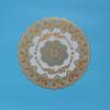 Posavasos de Estilo Europeo con Estampado Dorado de 30 cm, Manteles Individuales de PVC Estilo Occidental, Resistentes al Calor, Impermeables, a Prueba de Aceite, Antideslizantes, Tapetes para Vajilla, Tapetes de Protección de Mesa