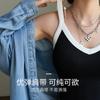 Camisola feminina roupa íntima com bojo verão fina design nicho cor contrastante beleza nas costas calcinha camiseta roupa de exterior