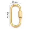 Hebilla de Conexión de Acero Inoxidable Corazón Pequeño Estrella de Cinco Puntas Ovalada Rectangular Galvanizado Conservante del Color Accesorios para Pulsera Collar DIY