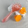 Peine Meridianos de Cabeza, Peine Masajeador de Cabello, Peine de Salud de Concha, Cepillo de Baño para Mascotas del Hogar, Peine con Mango Largo Artefacto