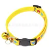 Collar para mascotas de 1 cm con cascabel hebilla de cabeza de gato antipérdida decoración de cuello collar ajustable para gato