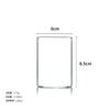 Vaso para Velas de Borosilicato Simple Transparente Estilo Europeo Adornos Portavelas de Vidrio Recto Vaso para Velas de Vidrio