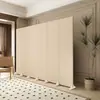Divisória de Tela Dobrável para Sala de Estar, Estilo Moderno Simples Creme, Adequada para Quarto, Casa, Escritório, Painel de Tela Off-White