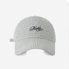 Gorra de Béisbol Bordada con Letras a Cuadros Liangfang 2025 para Niños Primavera y Verano Cara Pequeña Grande Ala Parte Superior Suave Gorra de Moda