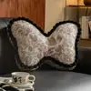 Almofada decorativa de sofá para sala de estar estilo vintage francês, cadeira borboleta, almofada para quarto com janela de sacada, almofada decorativa de sofá para sala de estar