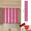 Tira Longa Rosa com Caractere Dupla Felicidade para o Casamento da Noiva, Decoração da Sala de Estar, Arranjo do Quarto de Casamento, Adereços para Fotos da Noiva, Roupão de Manhã, Casamento