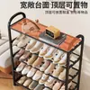 Zapatero simple, zapatero pequeño para dormitorios o apartamentos de alquiler, multicapa, organizador de zapatos móvil para uso doméstico, adecuado para colocar cerca de la entrada