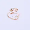 Moda Europea y Americana Rosa Forma de Corazón Lazo Accesorios de Joyería Animal Aleación Goteo de Aceite Accesorios de Joyería Venta Directa de Fábrica