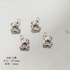Nueva colección china de plata Xizang/Colgante de cuenta de aleación de oso dragón accesorios de metal hechos a mano material para accesorios diy