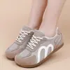 Sapatos Femininos Primavera Novo Retro Alemão Treinamento Casual Esporte Malha Respirável Sapatos Únicos Confortáveis e Versáteis Sapatos Femininos