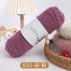 Esquilo Fofo Torção Mohair Médio Grosso Brilhante Fio de Seda Feito à Mão DIY Malha Cachecol Crochê Gancho Chapéu Bebê Fio