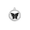 Acessórios de Borboleta Pingente Estilo Europeu e Americano Diamante com Gotejamento de Óleo Liga de Zinco Acessórios de Joia Pulseira DIY Roupas Colar Chaveiro