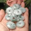 Moderna Hebilla de Paz de Jade Birmano Hielo Grado A Flor Flotante Colgante Hebilla de Paz de Jade Flor Flotante Espesor 15-19mm