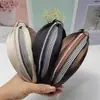 Nueva Diadema de Houndstooth Anudada para Mujer con Borde Ancho Cadena de Diamantes para Lavarse la Cara, Diadema Exterior Versátil para Salir, Estilo Coreano Retro para Mujer
