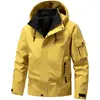 Jaqueta Masculina Três Provas para Uso Externo Novo Estilo 2026 Moda Primavera e Outono Marca Tendência com Capuz Roupa de Trabalho Jaqueta Casual Estilosa
