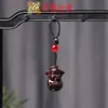 Colgante de Joyería para Cadena de Teléfono Móvil Tallado de Dibujos Animados de Sándalo Verde, Accesorios Colgantes para Llavero de Bolso de Hombre y Mujer de Palo de Rosa