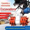 Escavadeira fresadora ranhura de inclinação fresagem de estrada fresadora de repouso vala longitudinal escavação mudança fresadora fresadora