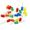 F5/5mm cabeza redonda pata corta con borde LED emisor de luz de color blanco rojo verde luz de paso cuenta de luz LED personalizada