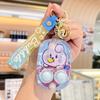 Llavero con forma de máquina de juego de anillo creativo de dibujos animados, colgante para coche, exquisito llavero personalizado para mochila escolar, adornos de regalo al por mayor