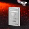 Encendedor de Metal a Prueba de Viento Fuego Rojo Creativo de Dos Colores Tipo Empuje Inflable Personalizado Encendedor Regalo para Niños