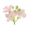 Simulación 4 Pétalos Flor de Jazmín Guirnalda Ramillete Accesorio para el Cabello Pasador Paquete de Materiales DIY Caja de Flores Materiales Auxiliares Accesorios Decoración de Birrete Flor
